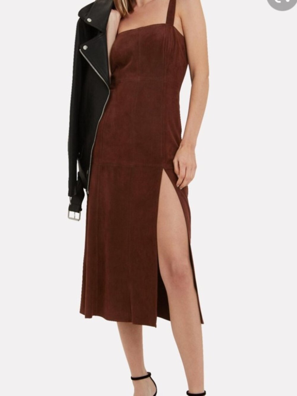 Intermix INTERMIX Connie Sleeveless Suede Dress size 0